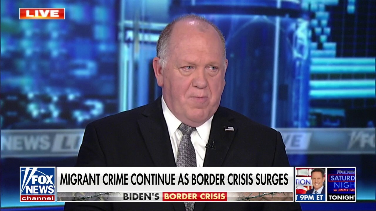 Tom Homan: 'Something is coming and it's not a laughing matter'