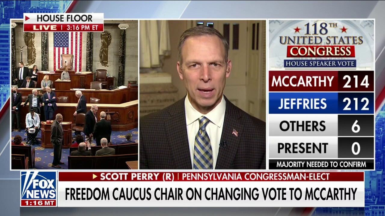  Scott Perry gets on board with McCarthy, maintains Washington status quo 'doesn't work' for Americans