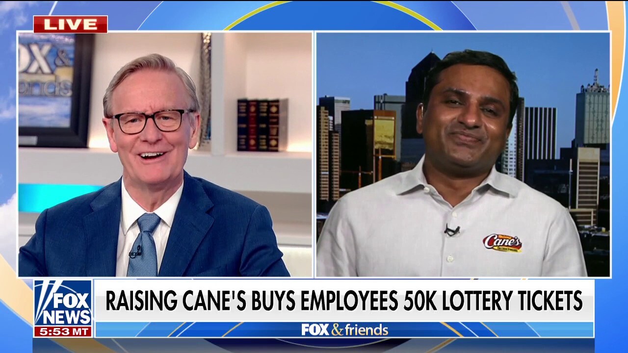 Raising Canes CEO AJ Kumaran shares why he bought 50,000 lottery tickets for all his employees as the Mega Millions jackpot hits $810 million