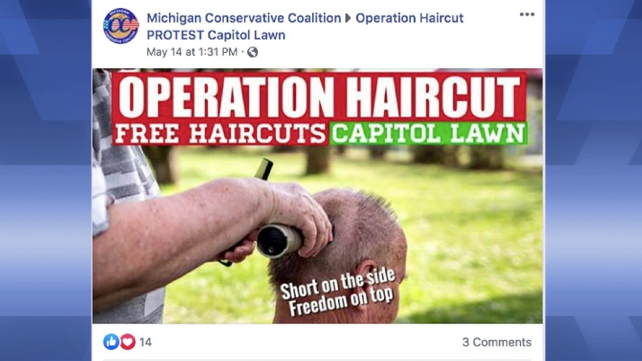 'Operation Haircut' protest begins in Michigan