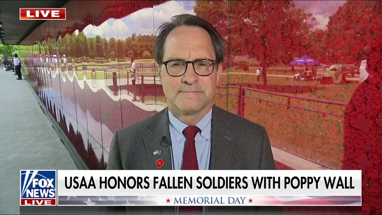 USAA marks Memorial Day by bringing back the Poppy Wall in honor of fallen soldiers