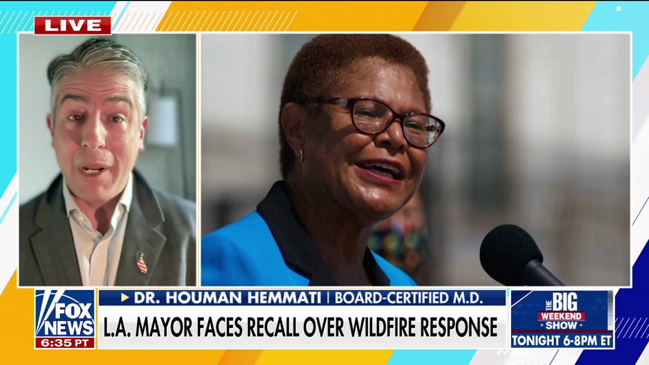 'Look in the mirror': Dr. Houman Hemmati criticizes LA mayor Karen Bass for wildfire response