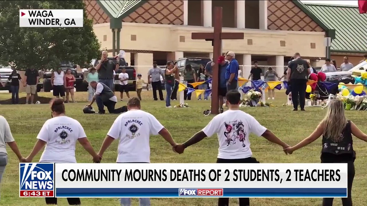 Fox News correspondent Madison Scarpino has the latest on the killing of two teachers and two students on 'Fox Report.'