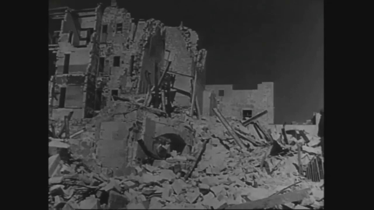 Malta bombed in WWII by Italian and German war planes