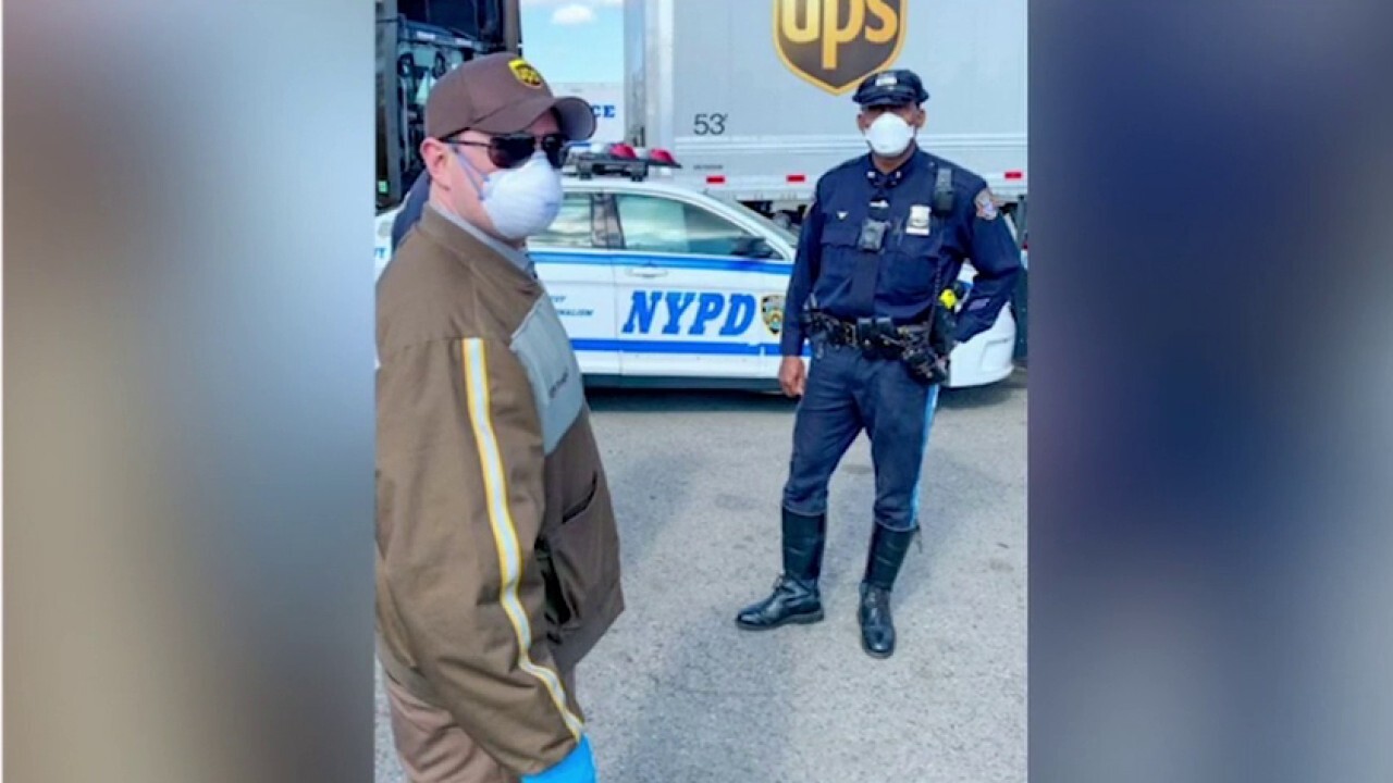 UPS donates 10,000 face masks to police department and sheriff's office