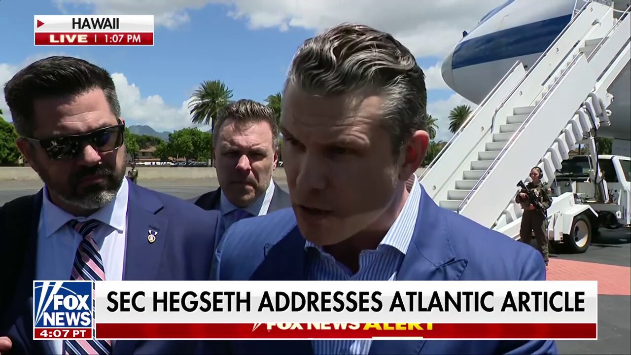 Hegseth blasts Atlantic article: 'Nobody was texting war plans'