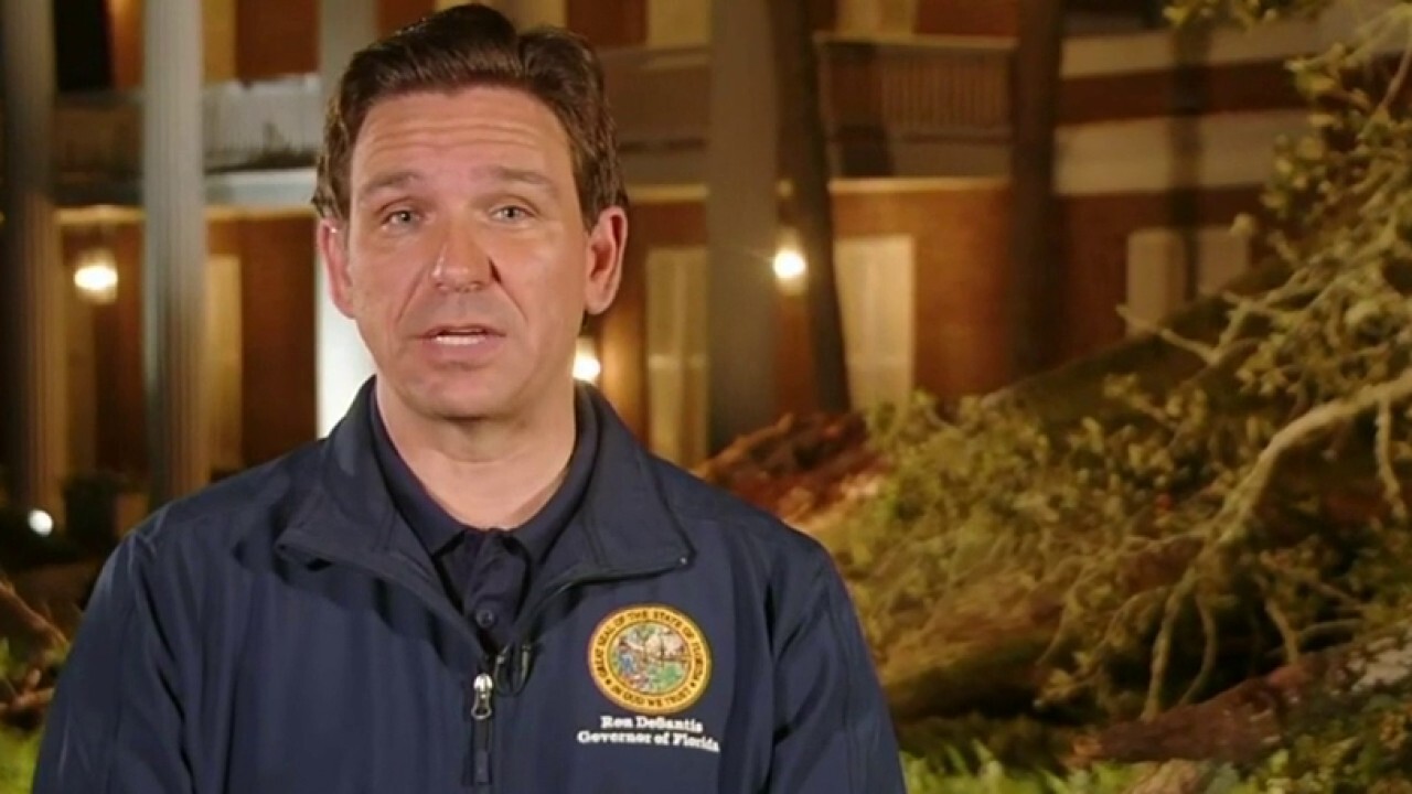 Ron DeSantis gives hurricane update after century-old oak falls on home