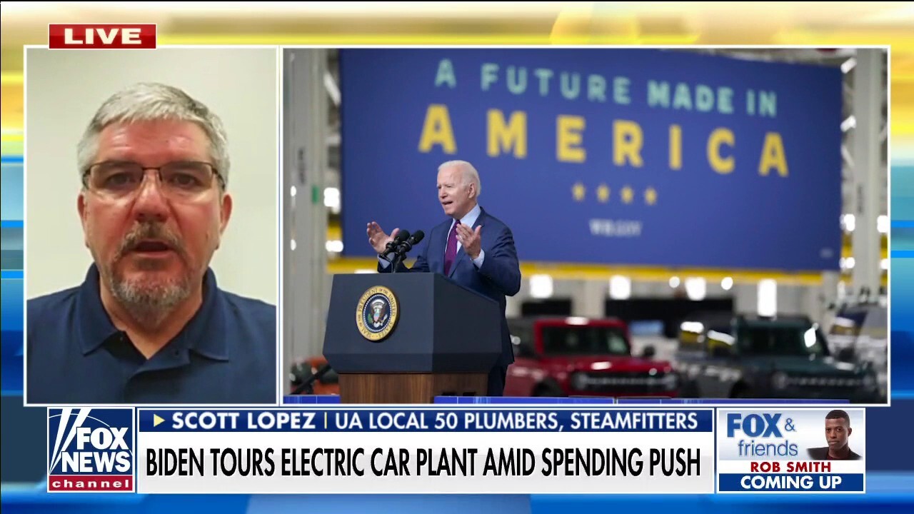 Union calls on Biden to protect pipeline jobs after visit to Michigan Ford plant