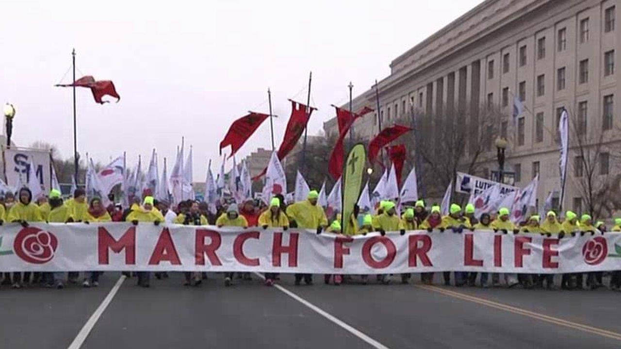 Pro-life advocates brave harsh forecast for March for Life