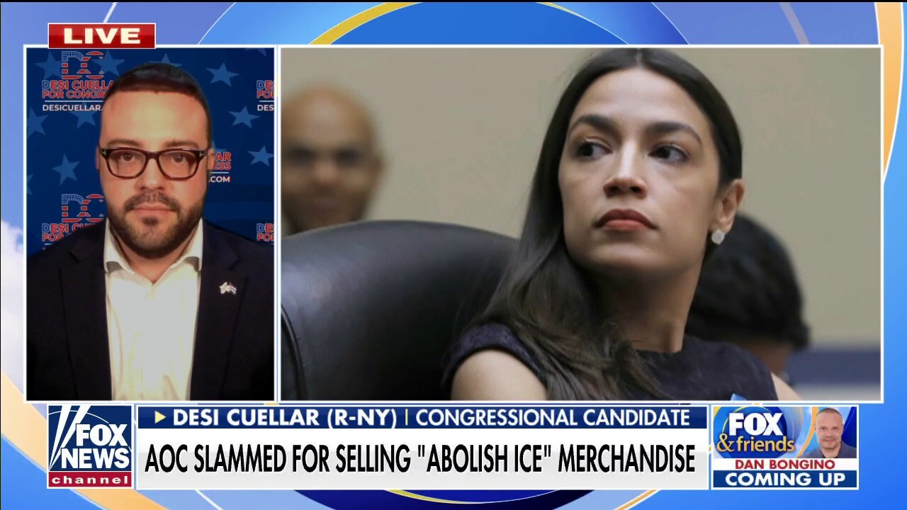 AOC slammed by GOP challenger for selling 'Abolish ICE' merchandise: 'More irresponsible rhetoric'