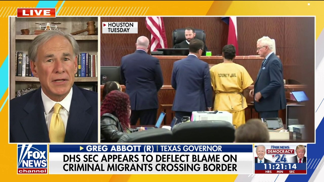 Gov. Greg Abbott, R-Texas, joined 'Fox & Friends' to discuss the Biden White House's handling of the border crisis and his response to DHS Secretary Mayorkas saying they have had a 'tough response' to the surge. 