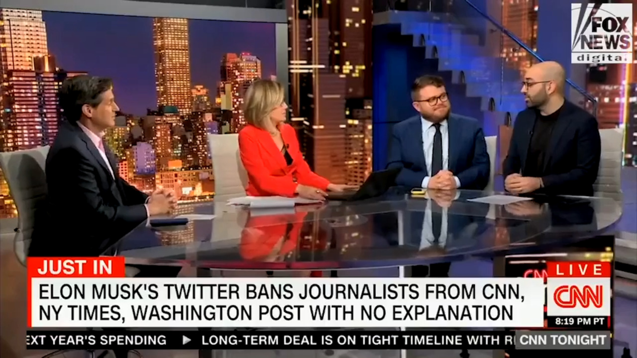Montage: CNN, MSNBC pan Elon Musk over suspension of liberal journalists
