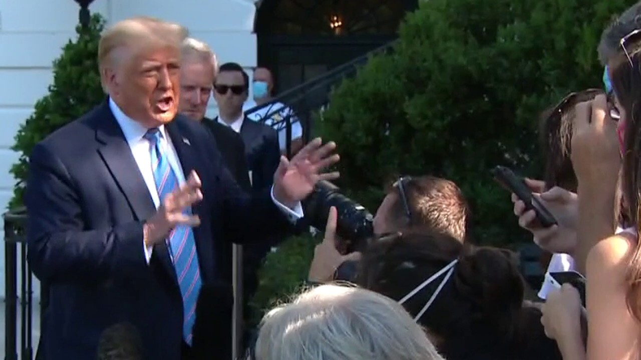 Trump slams 'dishonest' CNN after being questioned about retweeting pro-hydroxychloroquine doctor