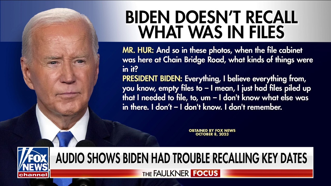 Released tapes from Biden-Hur interview showcase memory lapses