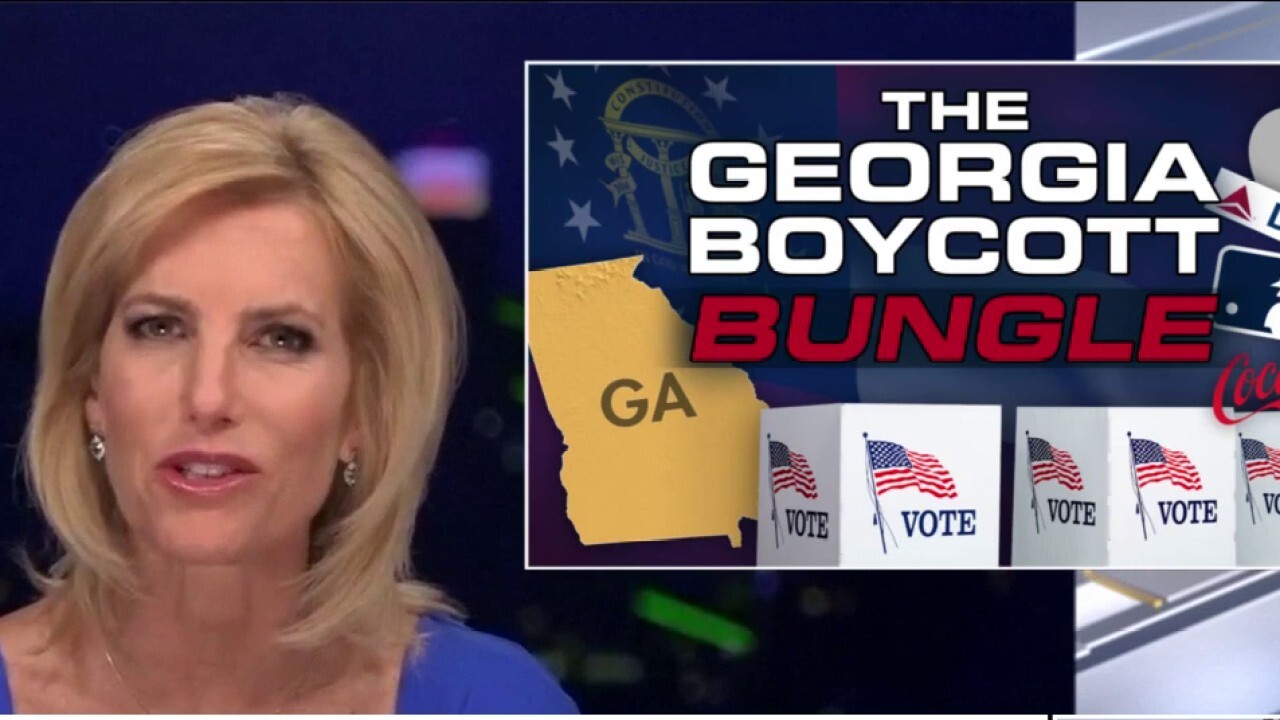 Ingraham: Stacey Abrams stuck in her own 'trap' with Georgia boycotts