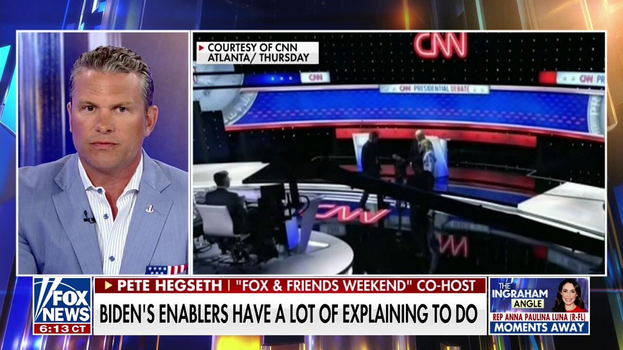 'FOX & Friends Weekend' co-host Pete Hegseth roasts President Biden's gaffes at the CNN Presidential Debate on 'The Ingraham Angle.'