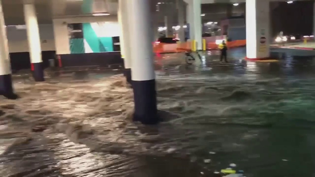 Las Vegas flooding at the LINQ