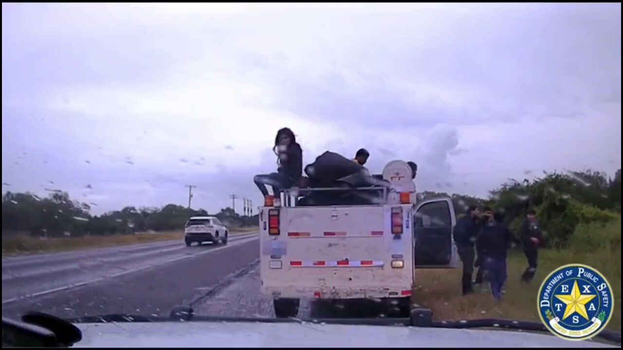 Work truck full of illegal immigrants stopped in Texas