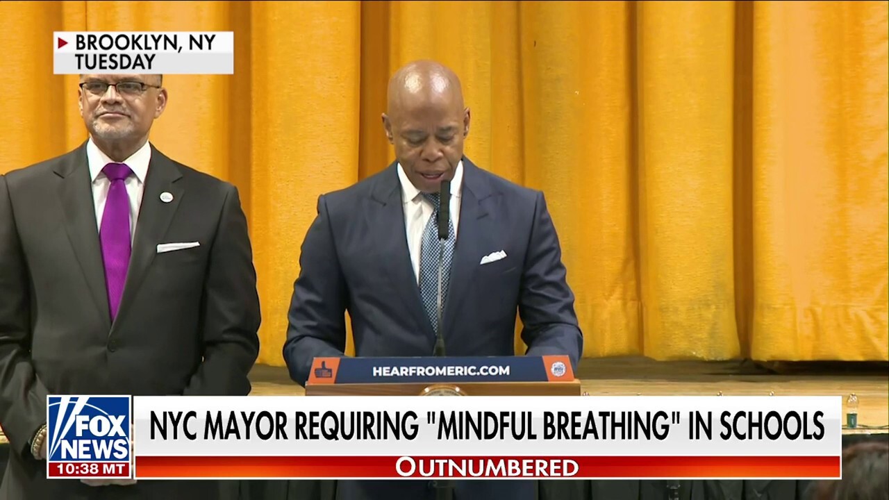NYC Mayor Eric Adams requiring 'mindful breathing' in schools