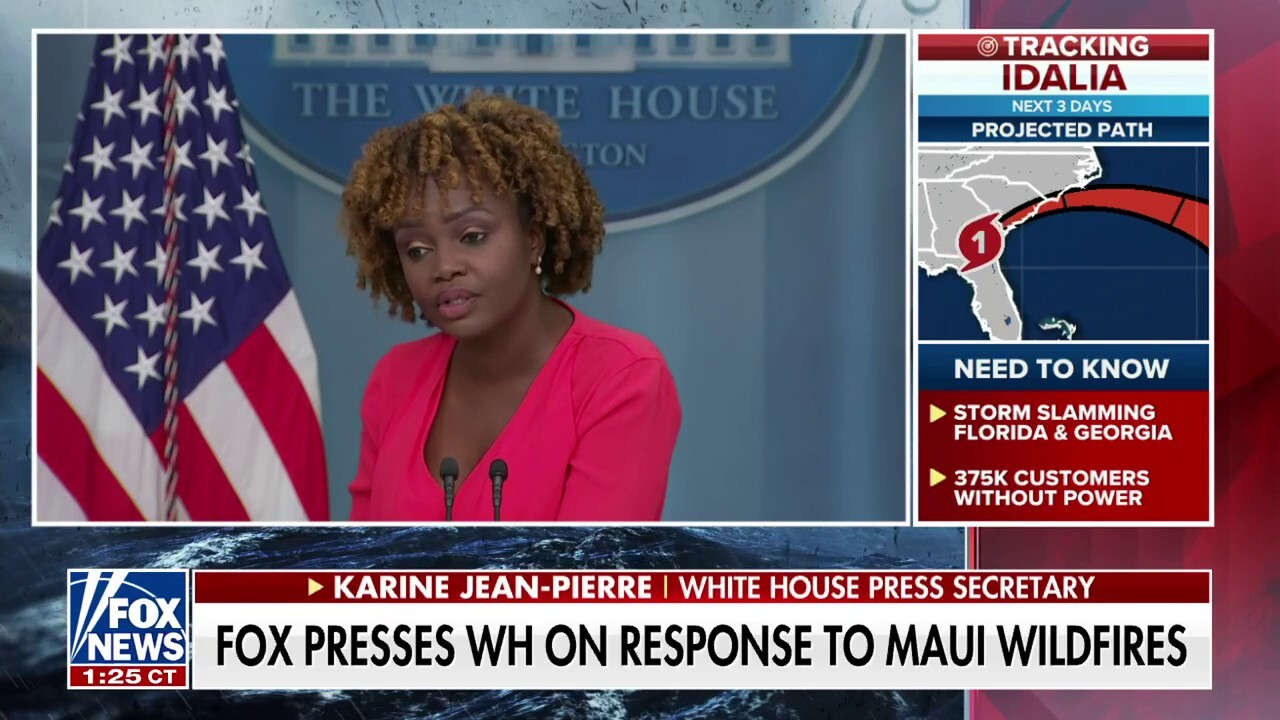 Fox News presses White House over Biden's Maui response: 'Your question is flawed'