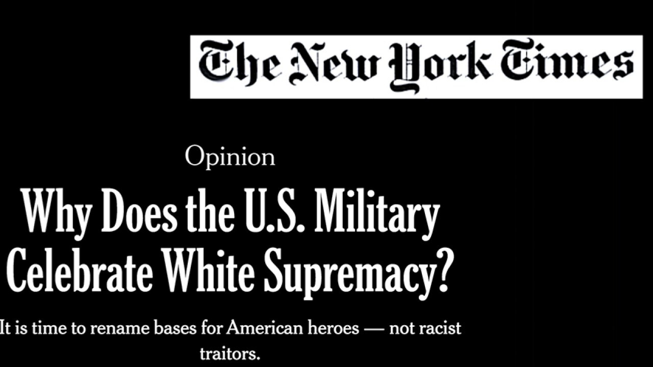 New York Times' Memorial Day message claims US military celebrates white supremacy