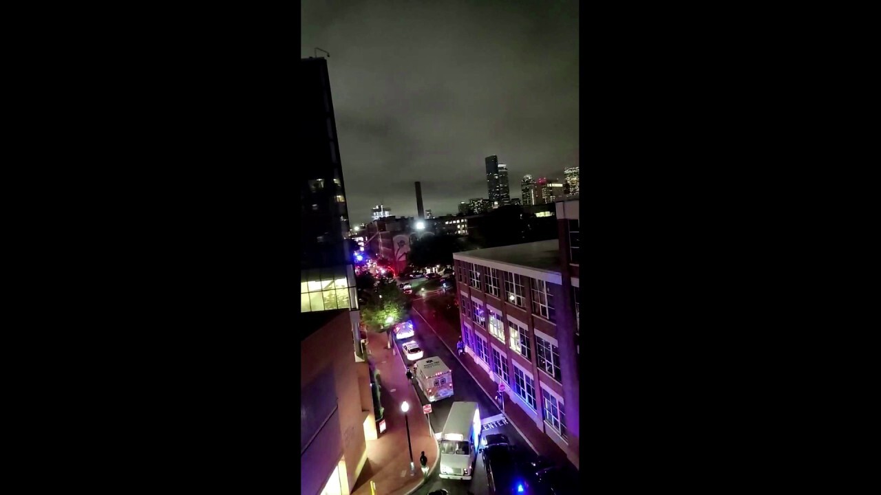 Footage of the streets of Boston in the aftermath of a detonated explosion.