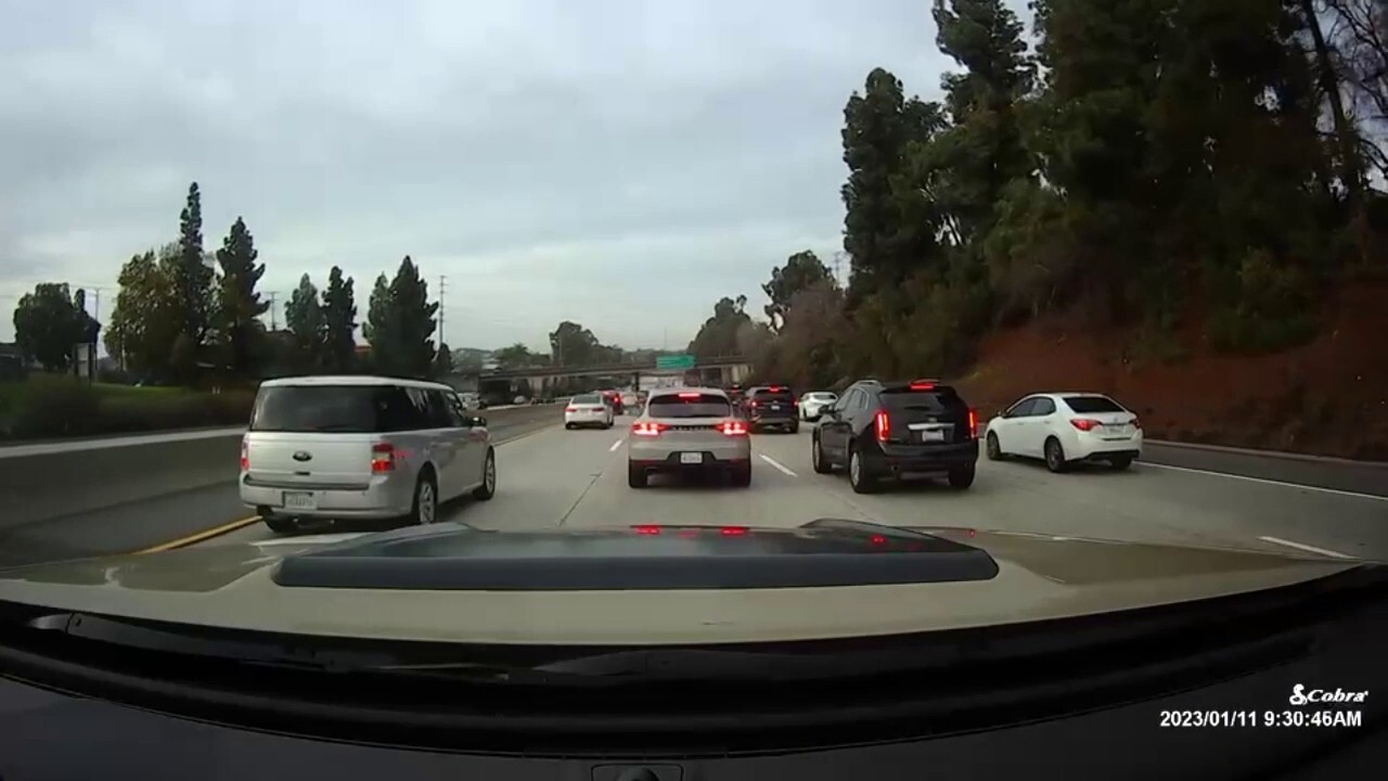 Tesla driver attacks another vehicle on California highway 