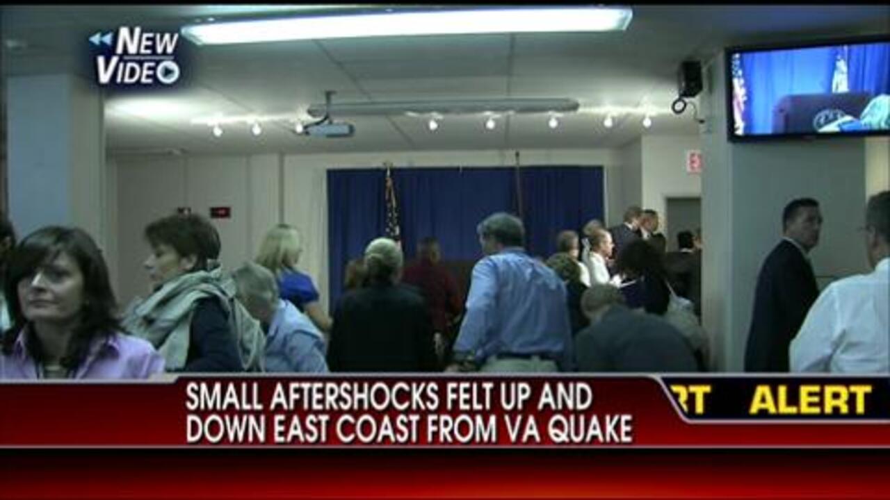 VIDEO: People Run Out of Dominique Strauss-Kahn Press Conference Because of Shaking From D.C. Earthquake