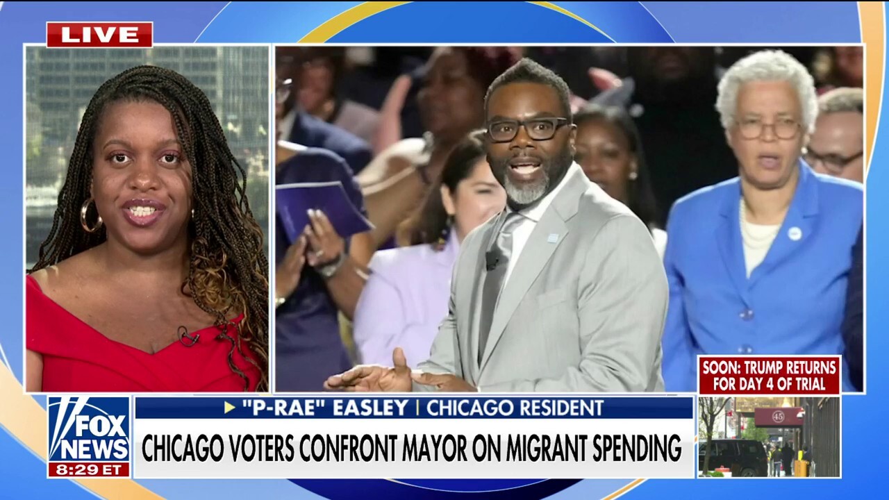 Chicago resident 'P-Rae' Easley thanked Mayor Brandon Johnson for uniting the city against his effort to repurpose their tax dollars for illegal immigrants during 'Fox & Friends.'