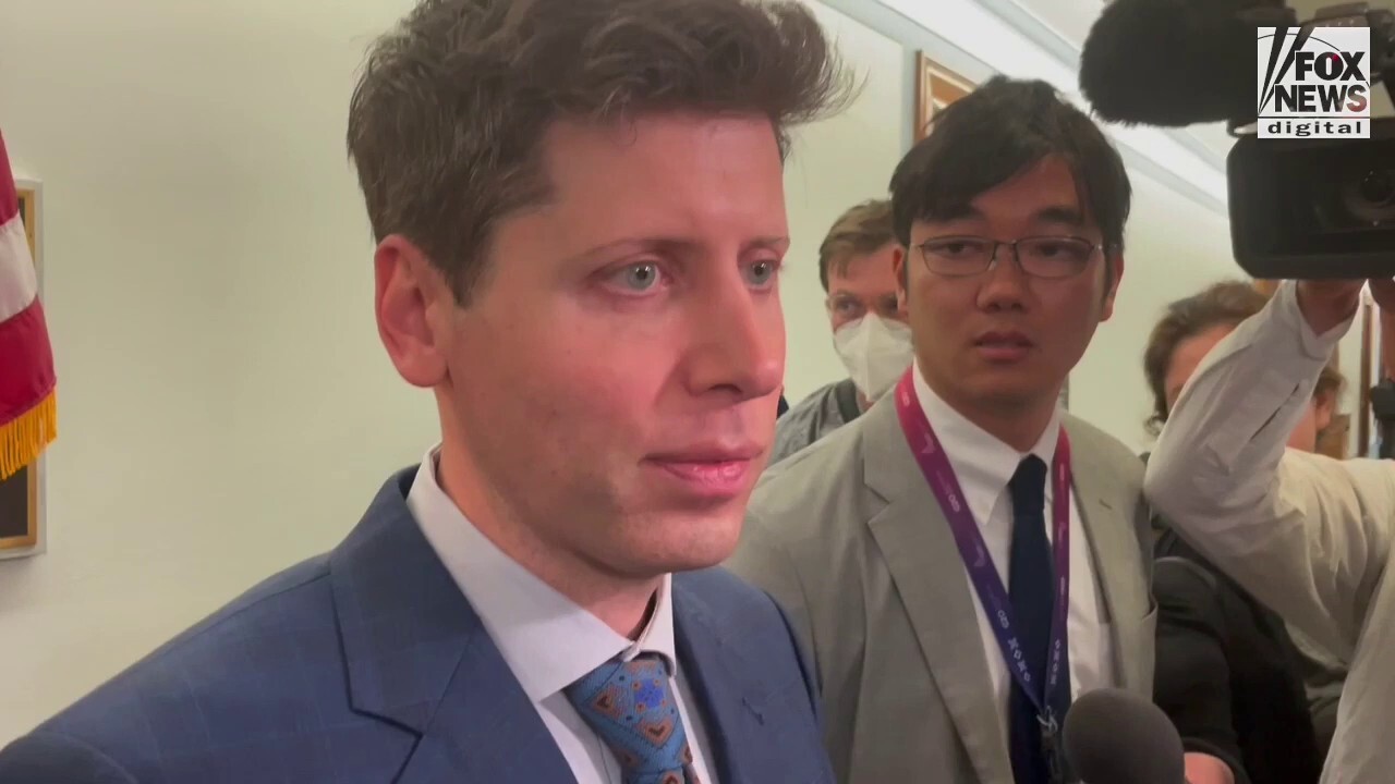 OpenAI CEO Sam Altman, the artificial intelligence lab behind ChatGPT, took questions from reporters following his congressional hearing, including defining "scary AI."