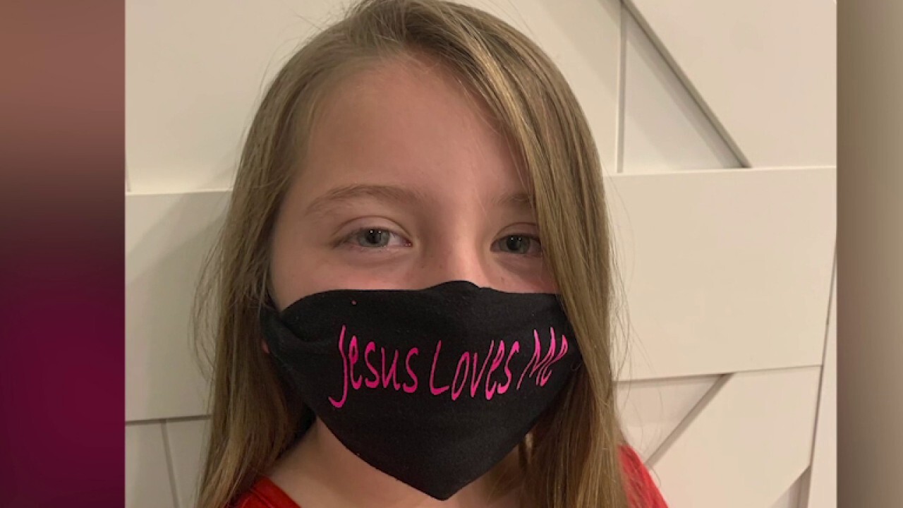 Mississippi girl, 9, forced to remove 'Jesus loves me' mask at school