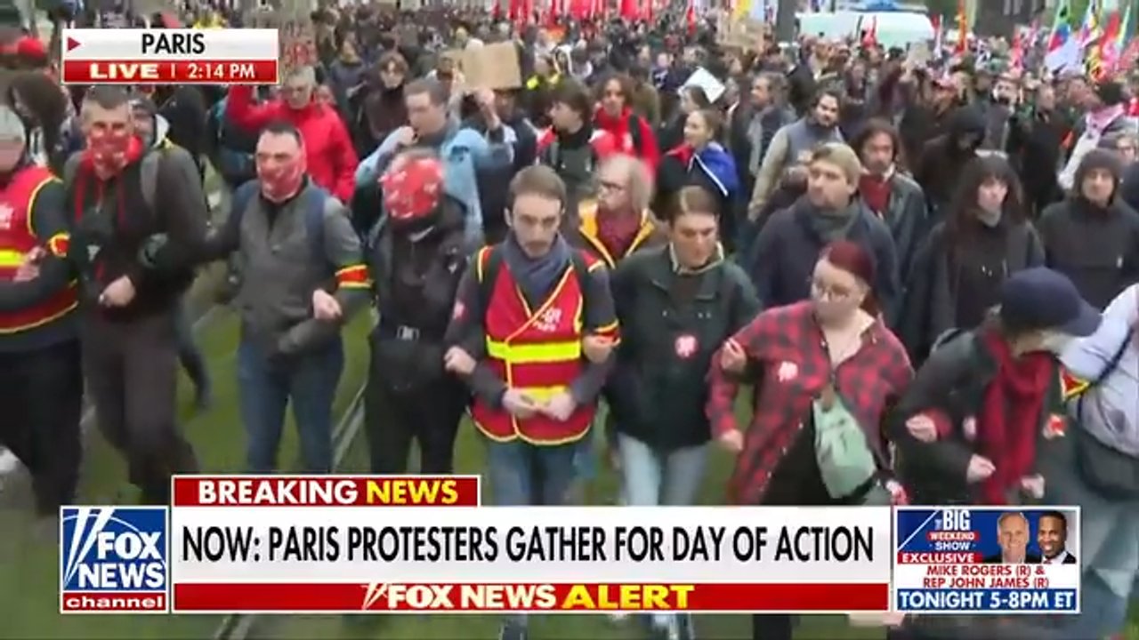 Paris protests erupt over French economy