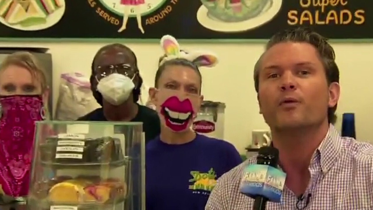 Pete hegseth digs in at dots diner in jefferson la for breakfast with