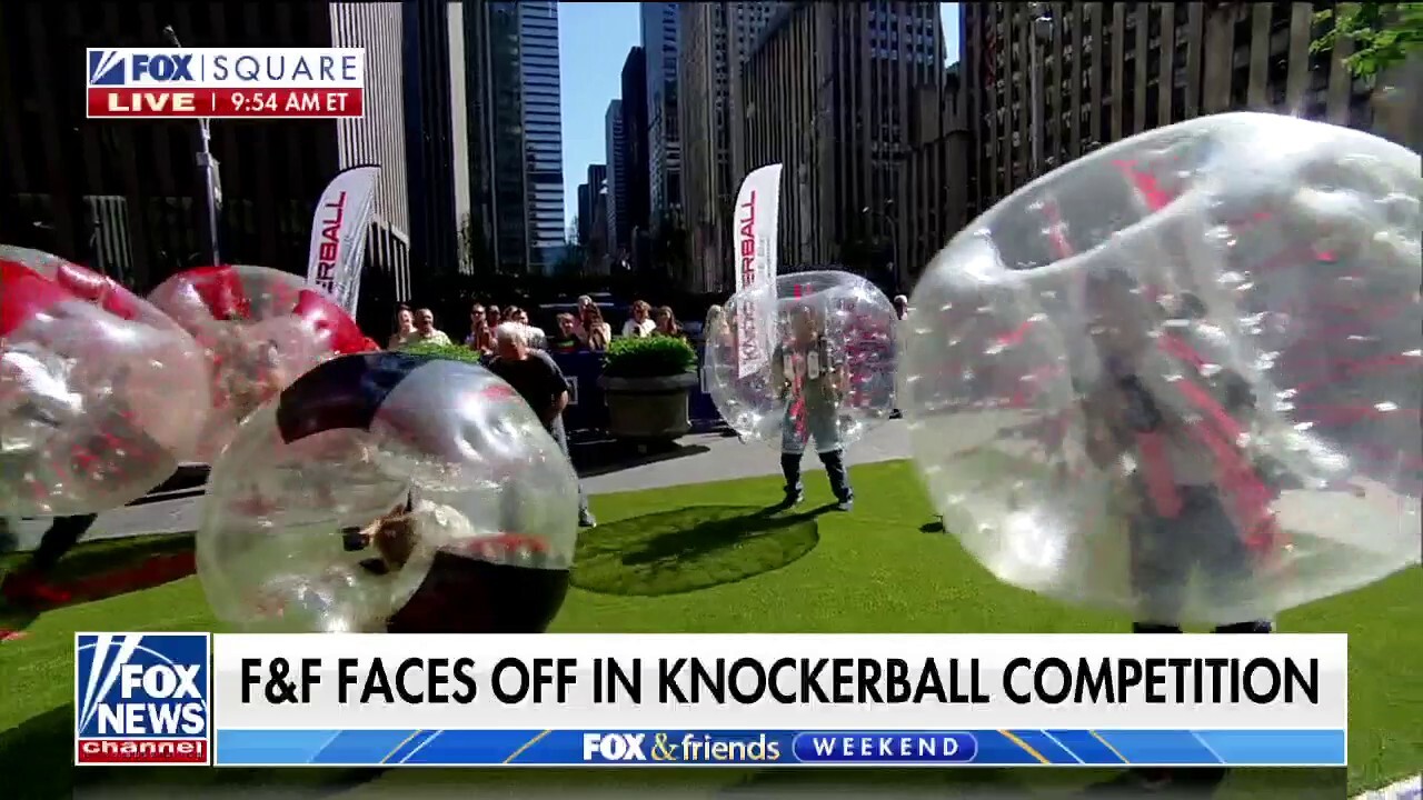 'Fox & Friends' faces off in knockerball rematch on Fox Square