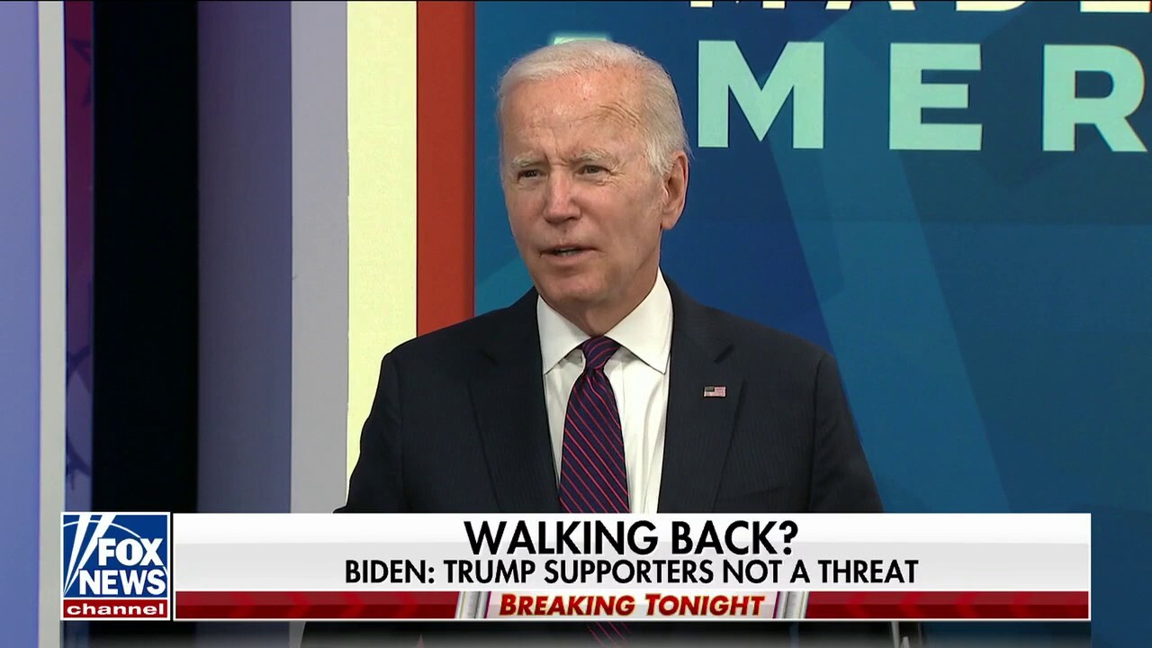 Biden Clarifies Heated Rhetoric Toward Trump Supporters | Fox News Video