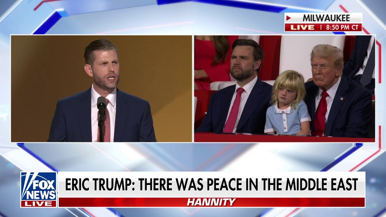 Eric Trump: Never have I been more proud to be at my father's side