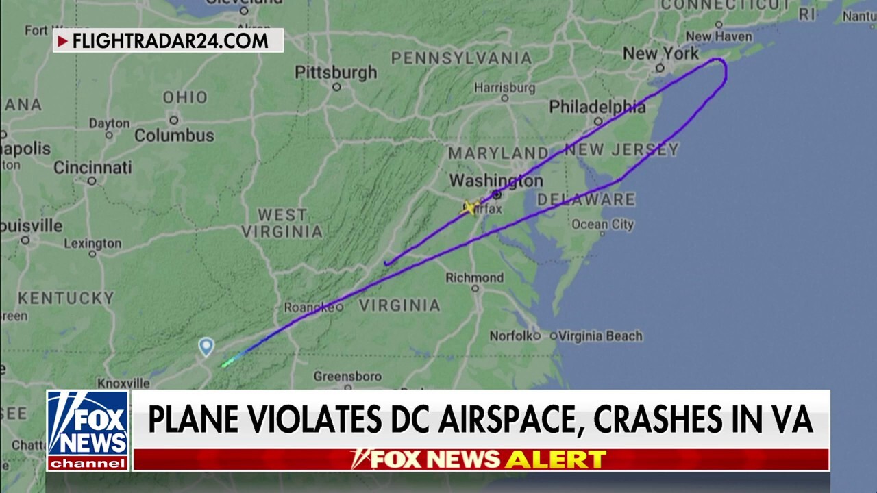 Four dead in private plane crash after violating DC airspace