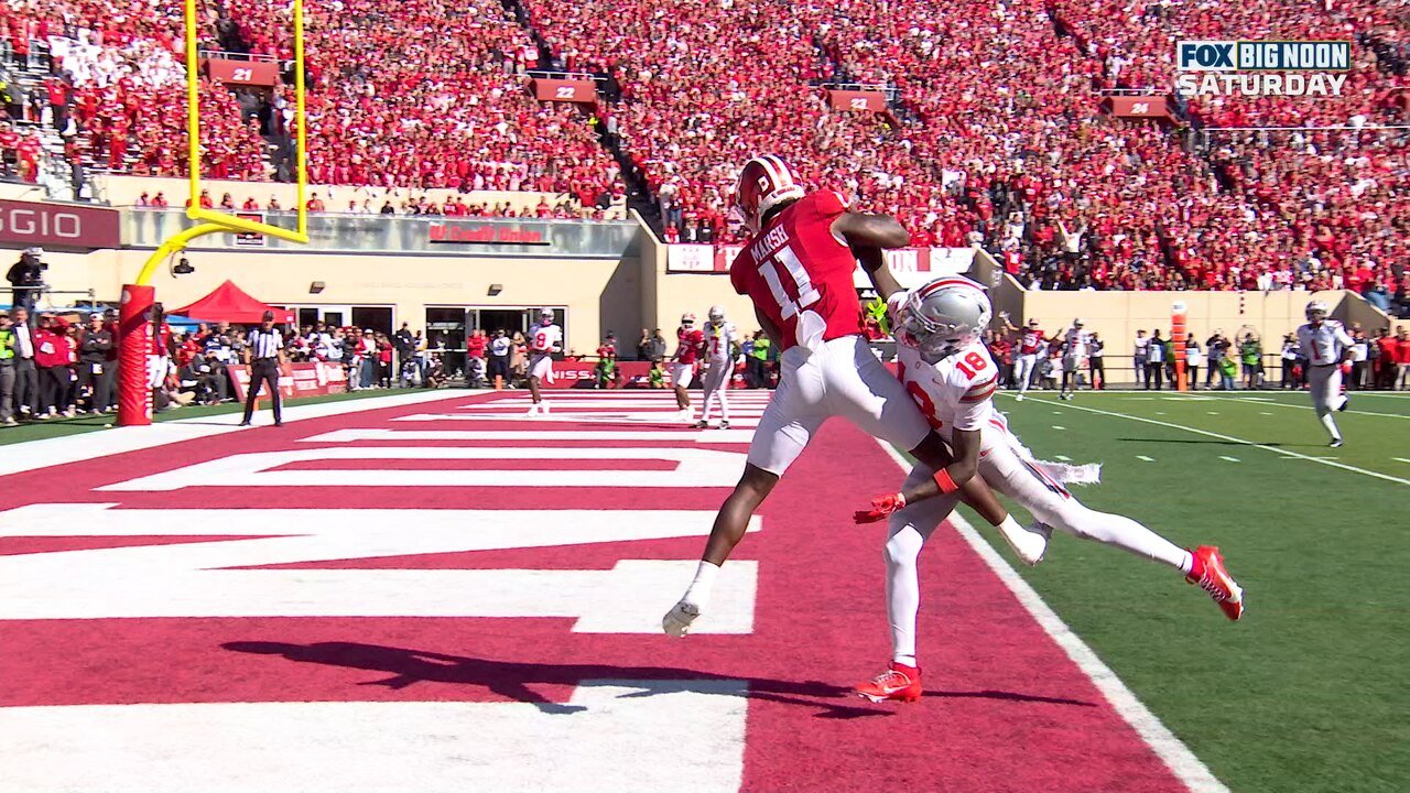 Josh Hoover finds Nick Marsh for 19-yard TD, cutting Indiana's deficit vs Ohio State