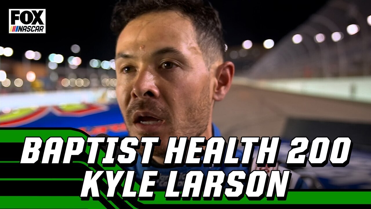 Kyle Larson connected  Baptist Health 200 triumph   and accidental  for Cup Series triumph   connected  Sunday | NASCAR connected  FOX