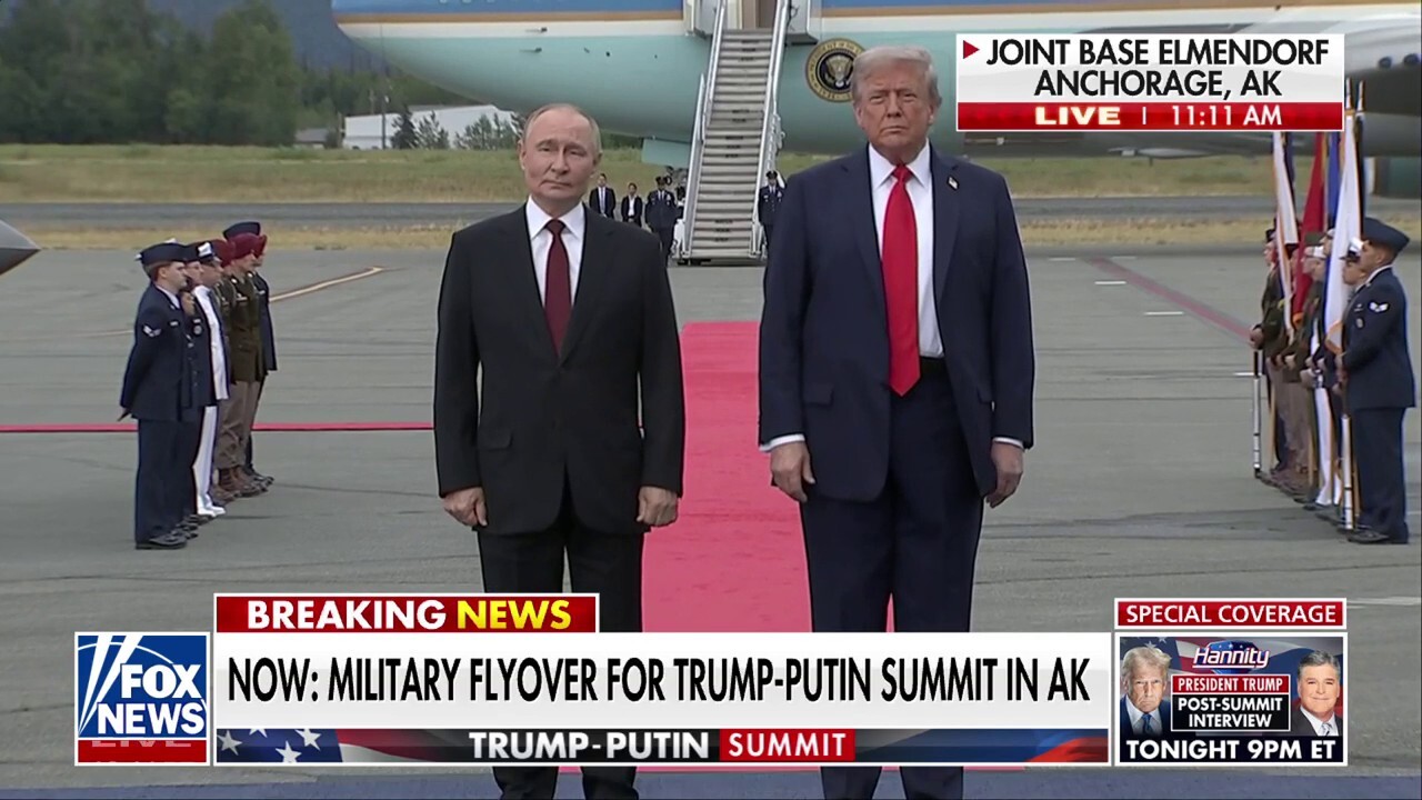 Trump and Putin meet on Alaska tarmac ahead of summit