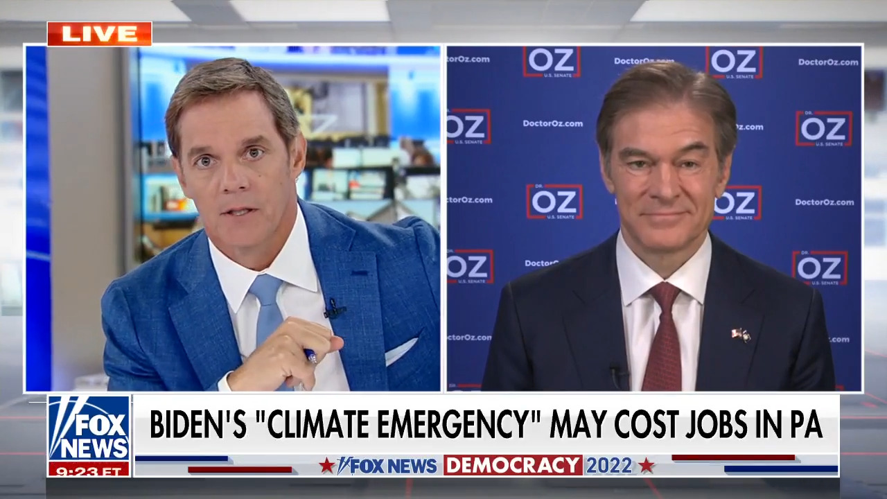 Dr. Oz on Biden's climate actions: 'They are not following the science'