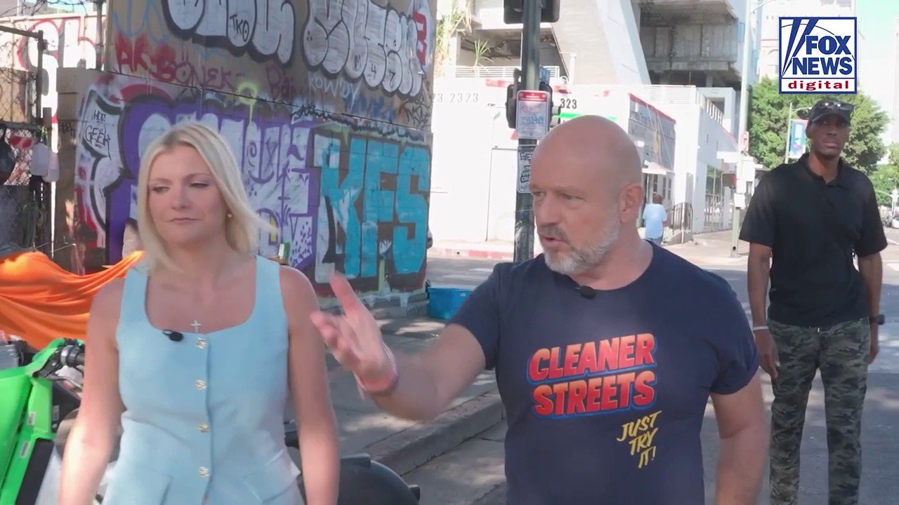 Steve Hilton tours LA's Skid Row, criticizes California's handling of homelessness