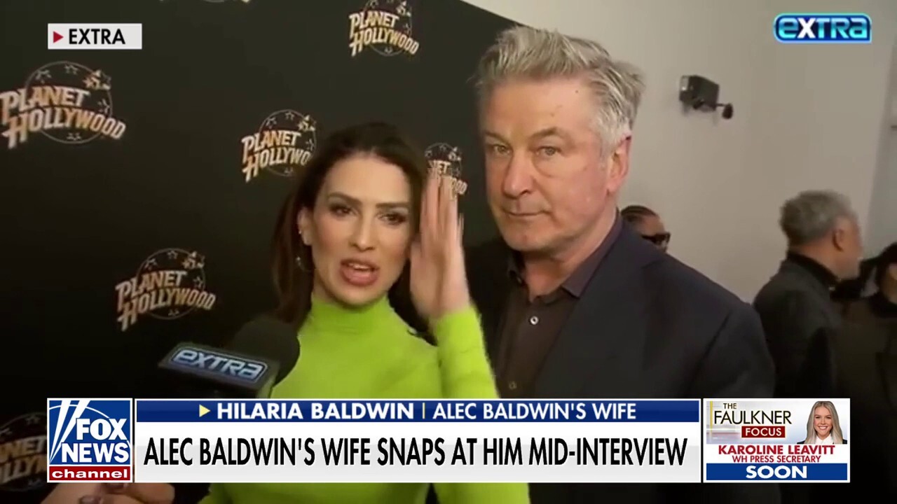 Hilaria Baldwin snaps at husband Alec Baldwin for 'manterrupting' in viral red carpet video