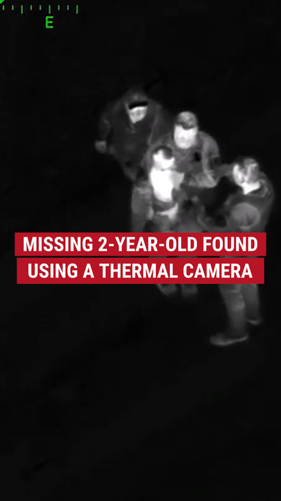 Missing 2-year-old recovered  successful  lone  15 minutes utilizing thermal technology
