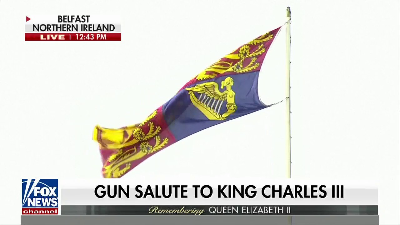 King Charles III welcomed with gun salute in Belfast