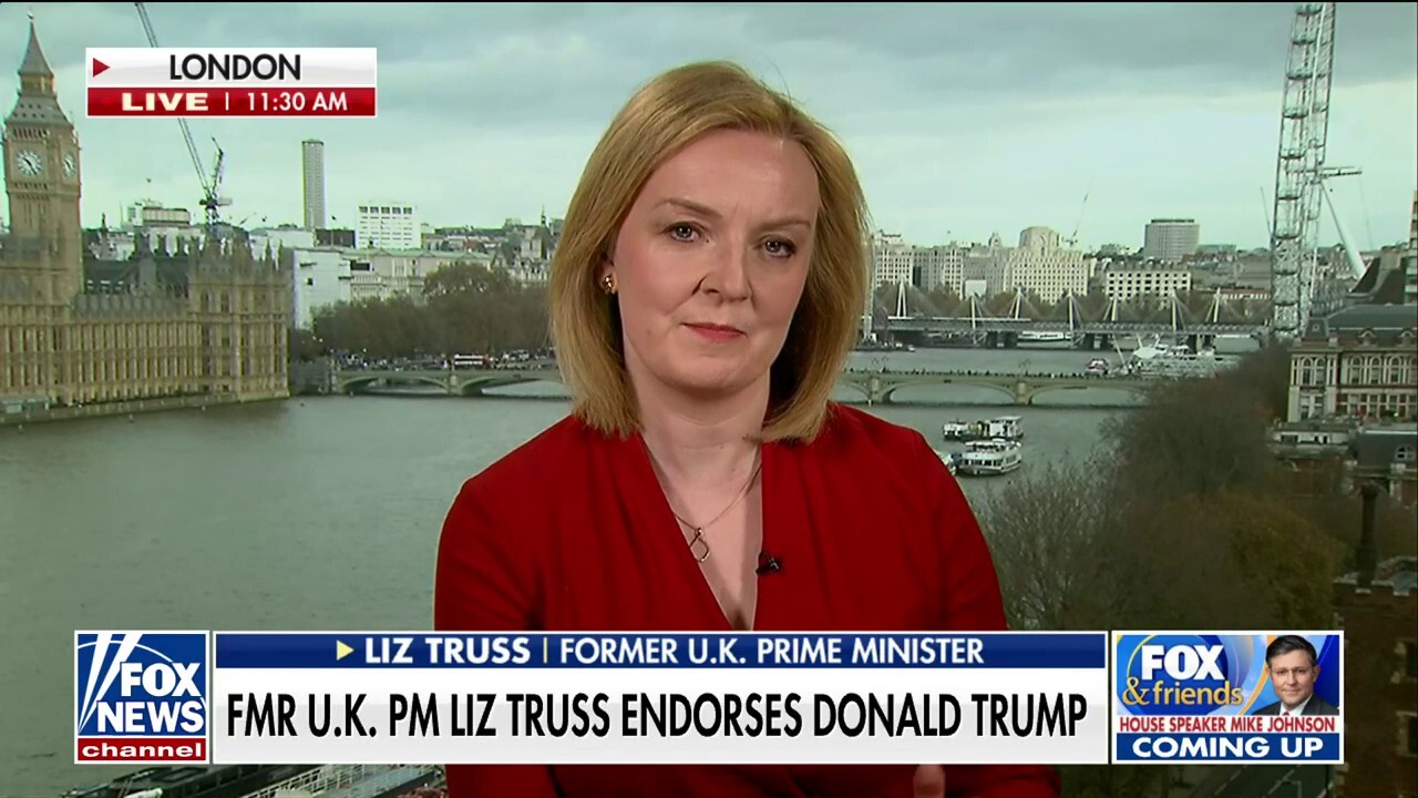 Liz Truss endorses Donald Trump for president
