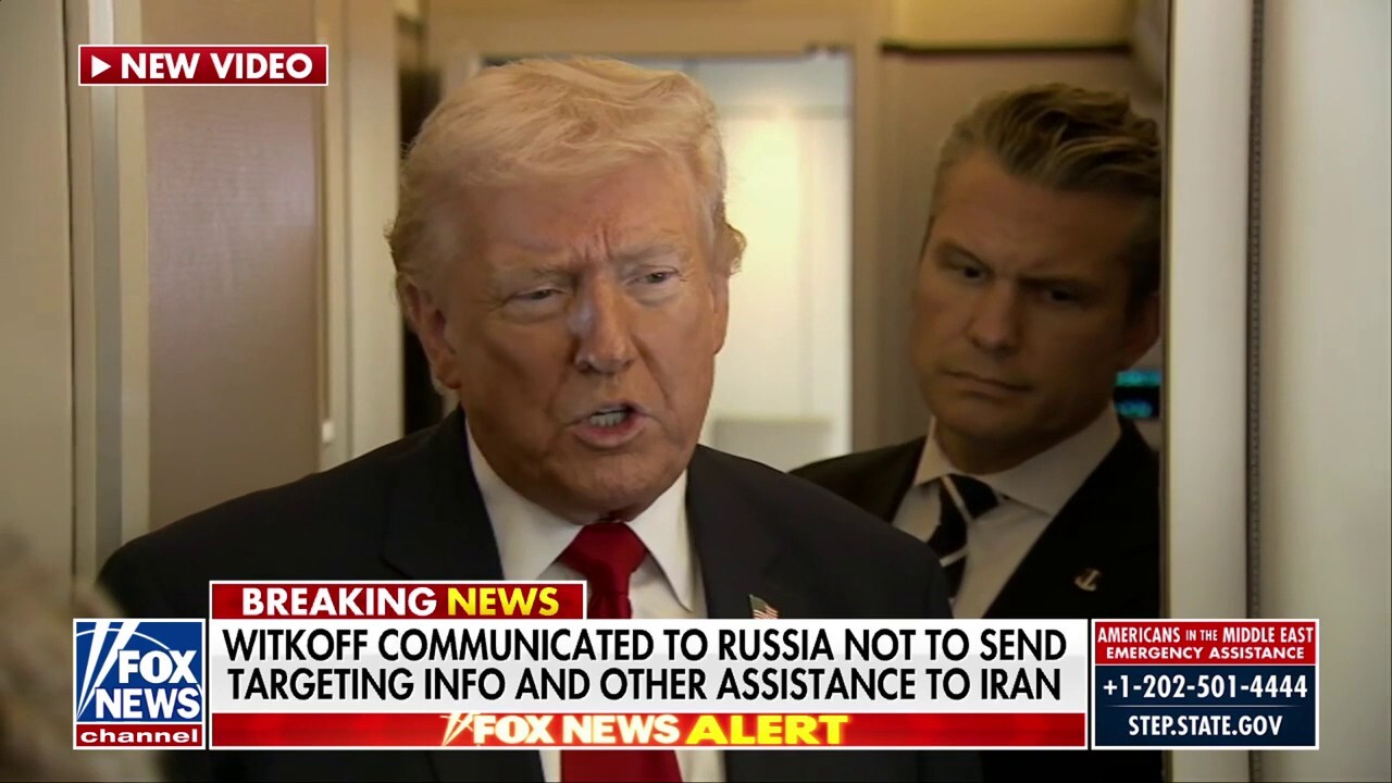 President Donald Trump fielded questions on civilian strikes, gasoline prices and the success of operations in Iran on Air Force One.