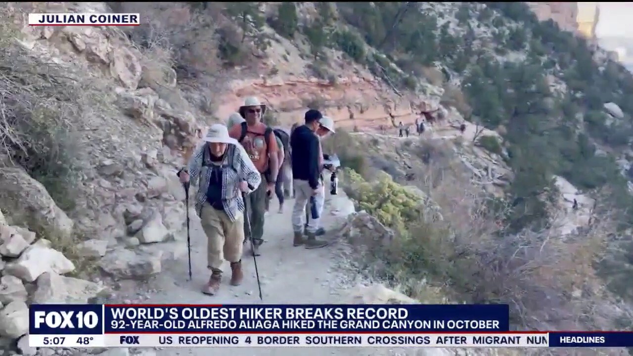 92-year-old becomes oldest person to cross Grand Canyon rim to rim