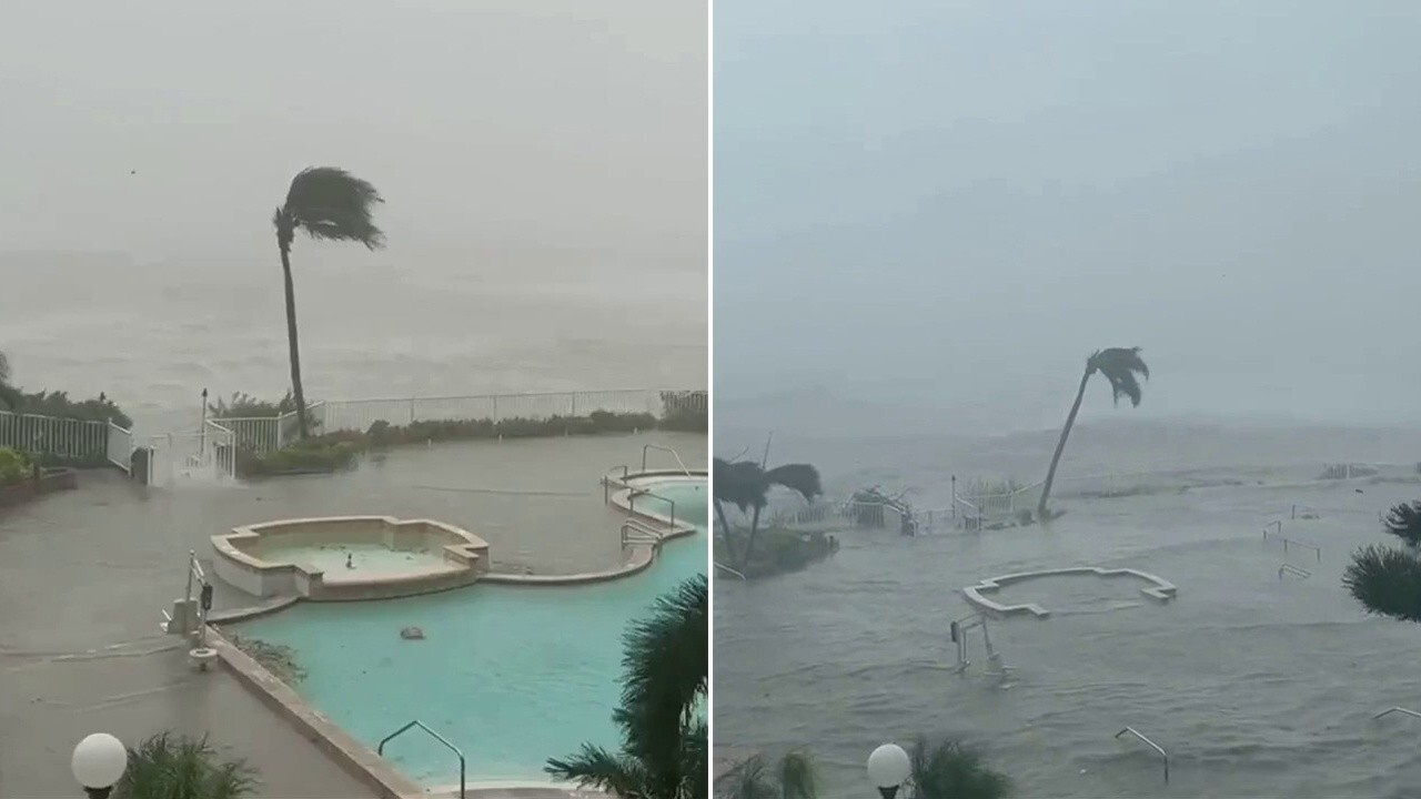 Ian before-after: Video shows Florida hotel pool on Sanibel Island flood in less than an hour