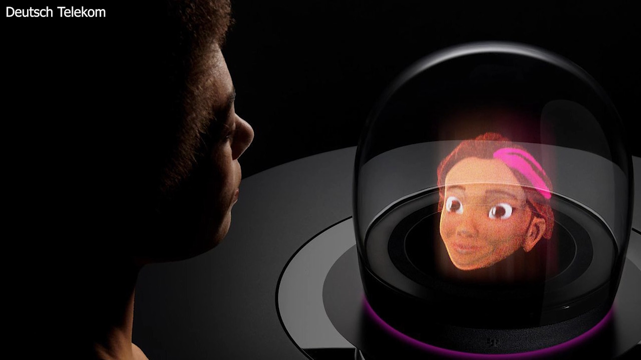 An AI-based holographic avatar acts as a personal assistant